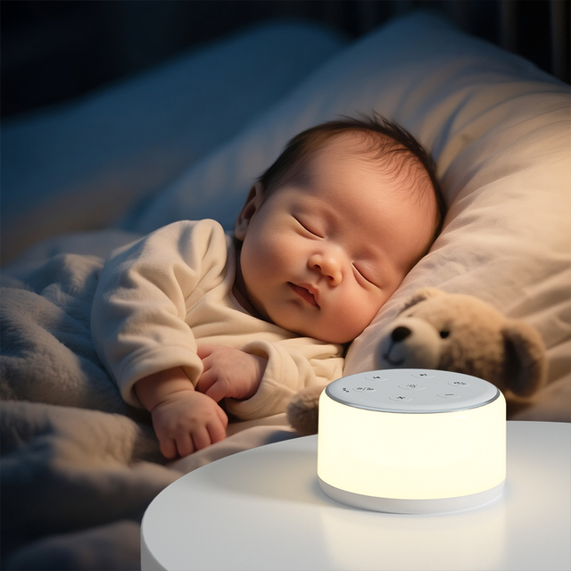 2025 New Design Baby Noise Machine Soothing White Noise Speaker Portable White Noise Machine Baby