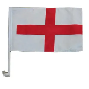 新产品定制所有国家汽车玻璃旗足球装饰标志足球活动英国国家车窗旗
