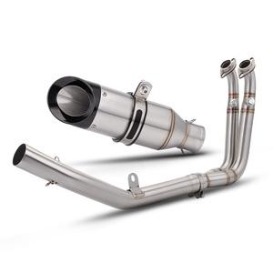 Escape Completo para Motocicleta, Tubo de Enlace Modificado para Moto, Entrada de 51 mm, Escape Slip-on para <span class=keywords><strong>CFMOTO</strong></span> <span class=keywords><strong>450</strong></span> <span class=keywords><strong>SR</strong></span> - Product Image 1