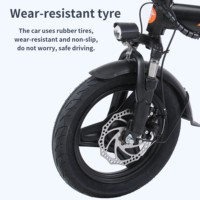 Trottinette électrique pliable avec moteur 500W, six amortisseurs, siège confortable et panier avant