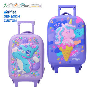 Maleta Escolar con Ruedas 3D de Helado, Morada, Linda, para Niñas, Bolsa de Viaje - Product Image 2