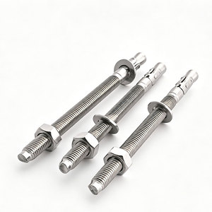 Ancre à coin robuste en acier inoxydable 304 M12 x 135 mm galvanisée, tailles M6/M12/M20, tête hexagonale norme ISO - Product Image 5