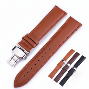 Alang Muji pelle di vitello Dibuckle cinturino orologio fascia di alta qualità per orologi - Product Image 1