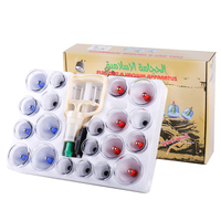 Boîtes sous vide médicales chinoises, gobelets de thérapie pour le corps, Massage du dos et des bras, ensembles de ventouses pour messagers arabes, 24 pièces/ensemble
