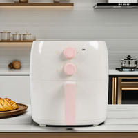 Friteuse à air électrique moderne 6L sans huile, surface de cuisson antiadhésive, nettoyage facile, thermostat réglable, vente en gros