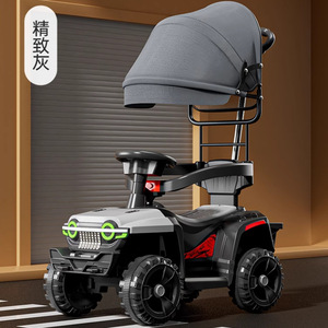Voiture électrique pour enfant, 4 roues, avec capote, pour enfants de 2 à 4 ans, unisexe, véhicule tout-terrain - Product Image 2