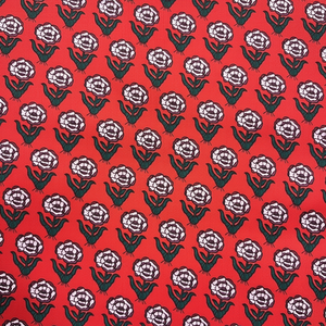 Tela 100% Algodón Hecha a Mano en India, Bordado, Transpirable, Ligera, Estampados Florales Hechos a Mano para Niñas, Textiles para el Hogar - Product Image 1