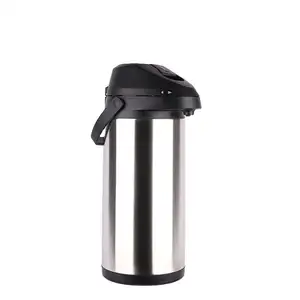 3L/5L Lit Stainless Steel Airpot Hot Tea Coffee Drinks Vacuum Flask Jug  Pump New