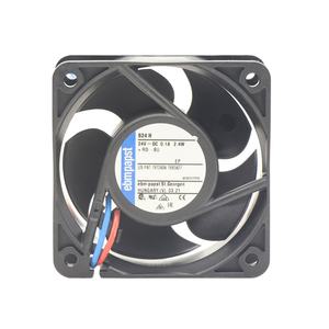Ventilador Axial de Refrigeración para Gabinete ebmpapst 624H 60 x 60 x 25 mm, 24 V CC, 2.4 W, 0.15 A, 56 m³/h, 6850 rpm, con Rodamiento de Bolas - Product Image 1