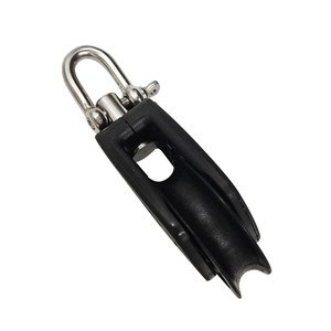 Nuevo accesorio de rueda de guía de Cable de rueda de elevación de polea de nailon negro para rueda de tracción de aparejo de Hardware <span class=keywords><strong>marino</strong></span> para velero - Product Image 4