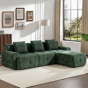 Sofá de Espuma con Certificación OEKO-TEX, Meroow MS1, Envío Rápido desde Almacén en el Reino Unido, Sofá Modular Seccional - Product Image 1