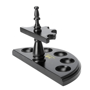 Porta pipa da fumo Romanesque supporto per pipa da tabacco in legno massello per 5 pipa da fumo LOGO personalizzato - Product Image 3