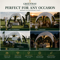 Tente gonflable personnalisée CATC pour événements de golf et clubs de plein air |   Marquee Spider Premium Étanche à l'Air |   Tente d'hôtellerie de luxe en Oxford 400D