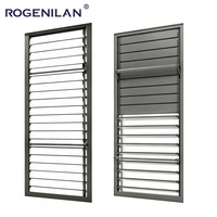 Persianas de Aluminio Manuales Personalizadas de Fábrica ROGENILAN, Ventanas con Rejillas Aislantes Acústicas y Duraderas para Casas