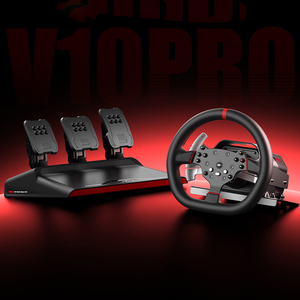 Vente en gros <span class=keywords><strong>PXN</strong></span> <span class=keywords><strong>V10</strong></span> Pro Volant de course de jeu de course par vibration avec pédales - Product Image 1