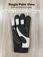 Gants de travail de sécurité multi-usages HAIYI, dos en maille respirante, paume antidérapante, bouts des doigts renforcés, doigts entiers, protection UV