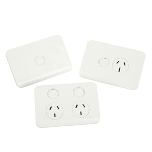 <span class=keywords><strong>Prix</strong></span> d'usine SAA Certificats Australie Standard 10A Horizontal Électrique Double Powerpoints Avec Commutateur Supplémentaire - Product Image 3