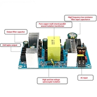 Carte d'alimentation à découpage JUTAI 100-240V AC-DC, sortie 24V 4A/9A, 101-200W 50/60Hz, sortie simple, protection contre les surtensions/surintensités/courts-circuits