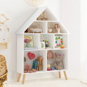 Estantería de madera maciza minimalista moderna para niños, estantería de combinación, vitrina de juguete y armario de almacenamiento de libros - Product Image 2