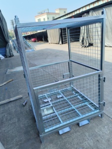 Solution de stockage verticale empilable en métal perforé, <span class=keywords><strong>bac</strong></span> de rangement durable en acier pour entrepôt, idéal pour la <span class=keywords><strong>logistique</strong></span> et la réduction de la consommation d'espace - Product Image 5