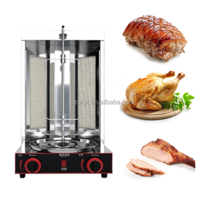 Gril à poulet à gaz à 2 brûleurs rotatif automatique Équipement de grillade <span class=keywords><strong>Kebab</strong></span> Doner <span class=keywords><strong>Machine</strong></span> Shawarma Grill <span class=keywords><strong>Machine</strong></span> Prix à vendre - Product Image 4