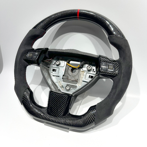 Alcantara พวงมาลัยสปอร์ตสำหรับ <span class=keywords><strong>Opel</strong></span> Astra H V x R ชิ้นส่วนรถสปอร์ตสีดำคาร์บอนไฟเบอร์ออกแบบได้ตามต้องการ - Product Image 4