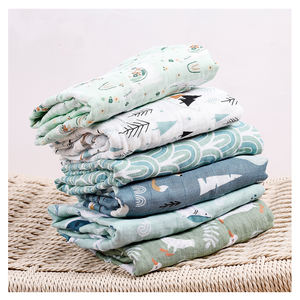 ผ้าห่อตัวเด็ก Kangobaby แบบสั่งทำ 2 ชั้น ผ้าห่มปลอบประโลมเด็ก ผ้าห่มมัสลินระบายอากาศ ใช้สำหรับห่อตัวเด็กและใช้ในห้องน้ำ - Product Image 1