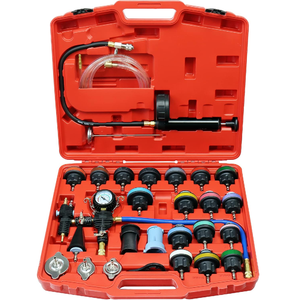 28-teiliges Kühlsystem Druckprüfer Werkzeugsatz Kfz Diagnosewerkzeug Druckmessgerät Lecksucher - Product Image 1