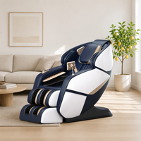 Sillón de Masaje de Cuerpo Completo de Gravedad Cero de Alta Calidad, Reclinable, con Bolsas de Aire, Calefacción, Altavoz Bluetooth, Rodillo para Pies y Pantalla Táctil