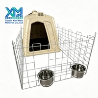 Abri extérieur individuel pour veau avec clôture, abri pour veau en PE, équipement d'élevage pour veau