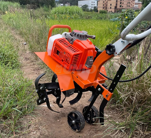 Motocultor Rotatorio, Microcultivador Agrícola Pequeño Multifuncional de Gasolina, Máquina Manual para Remover la Tierra - Product Image 6