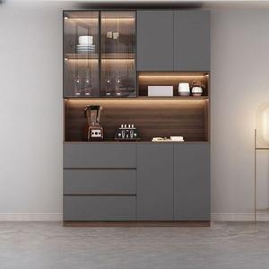 豪華なステンレス鋼サイドボードキャビネット耐湿性クールな色高級モダンなリビングルームサイドボードビュッフェキャビネット - Product Image 1