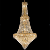 Lustre en cristal multicouche de luxe pour la décoration intérieure, lampes LED contemporaines, éclairage de salle de banquet, chrome