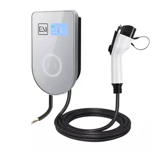 Customized wall mounted ev charging station mobility 7KW 32A type2 type1 standard electric with swipe card for VW ID.3 BMW iX