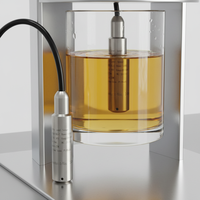 Sensores de Nivel de Agua de 60m/100m, 24VDC, Transmisor de Nivel Sumergible de Acero Inoxidable 316L para Monitoreo del Nivel de Tanques de Agua