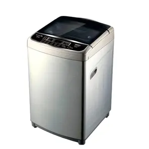 Ultra-large capacity top loading washing machine with LED