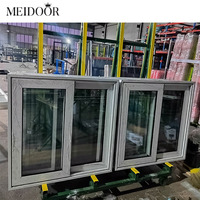 Ventana Corredera de Vidrio Triple Doble de Diseño Moderno Personalizada para Balcón o Villa, Ventana Corredera de Aluminio de Alta Eficiencia Energética
