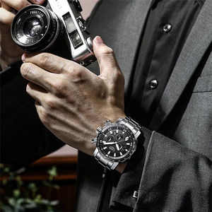 <span class=keywords><strong>LIGE</strong></span> – montres de luxe pour hommes, <span class=keywords><strong>montre</strong></span> en acier complet, sport, étanche, horloge à Quartz, <span class=keywords><strong>2021</strong></span> - Product Image 5