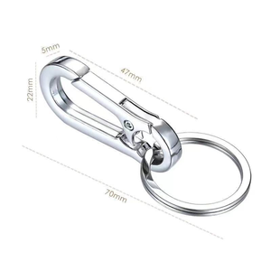 Portachiavi in Metallo Creativo di Alta Gamma, Fibbia da Cintura per <span class=keywords><strong>Uomo</strong></span>, Ciondolo per Borsa <span class=keywords><strong>Auto</strong></span> con Serigrafia, Portamonete - Product Image 3