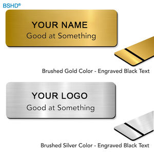 कस्टम रिक्त सबलिमिनेशन ब्रांड लोगो स्टेनलेस स्टील धातु व्यवसाय कर्मचारी स्कूल बटन टैग स्टिकर बैज चुंबक नाम टैग - Product Image 2