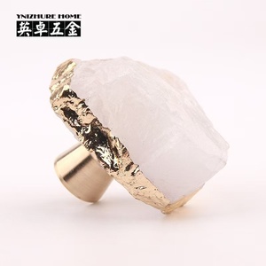 Luxury Natural White Crystal Brass <strong>Knob</strong> Furniture Hardware Drawer Cabinet <strong>Door</strong> Handle Modern Fashion Cabinet Pull Handle - Product Image 6