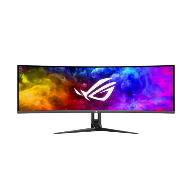 ASUS ROG SWIFT OLED PG49WCD 49'' 5120x1440 1800R Curved Gaming Monitor with 144Hz of Refresh Rate 300cd/m2 for Gaming