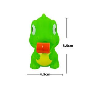 Jouets Squishy en plastique à presser, à rebond lent, amusants et anti-stress, en forme de grenouille, dinosaure, monstre, avec fonction de parlage et de léchage, pour garçons - Product Image 5