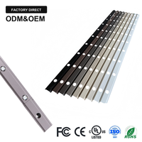 Rail LED en aluminium pour lumières de Noël permanentes, canal de décoration extérieur toutes saisons pour l'éclairage de toiture toute l'année