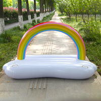 Regenbogen-Wolkenförmiges PVC-Schwimmliege-Floß auf Lager
