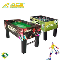 Machine d'arcade simulateur de sport en bois d'intérieur ACS, jeu de football de table anglais, table de baby-foot à 8 manettes, garantie 1 an