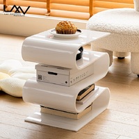 Support de rangement créatif pour livres et magazines, lampe de Table latérale de luxe pour chambre à coucher, supports de nuit en acrylique, casiers meubles