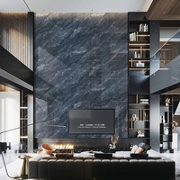 Carreaux de sol en céramique luxueux à texture marbrée antidérapants 600x1200mm pour salons modernes, hôtels, villas, salles de bain
