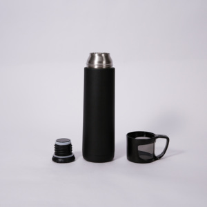 Nouveauté : Thermos isotherme en acier inoxydable à double paroi de 400 ml, forme balle, avec logo personnalisé - Product Image 2