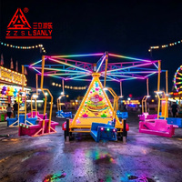 Manèges de fête foraine mobiles : Chaise volante portable montée sur remorque pour la location événementielle